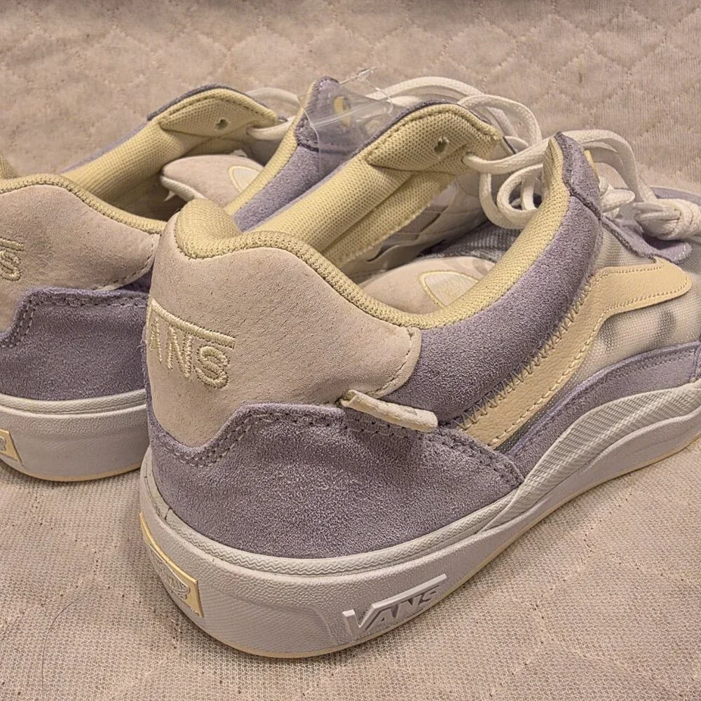 Vans Men's 13 Wayvee Pastel Yellow/Dusty Blue White Suede Mesh - VN0A5JIADSB